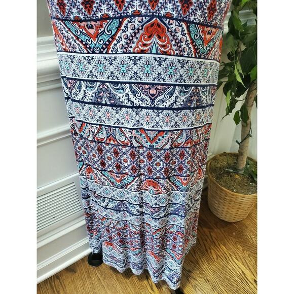 Mudd Women's Multicolor Polyester Off the Shoulder Long Maxi Dress Size X-Small - Picture 4 of 8
